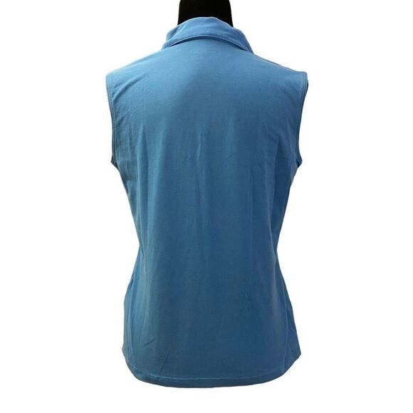 Lady Hagen Blue Sleeveless Hydro Dry Polo Size Medium - Picture 4 of 11